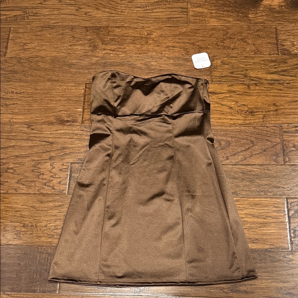 NWT Altar'd State Chocolate Strapless Dress